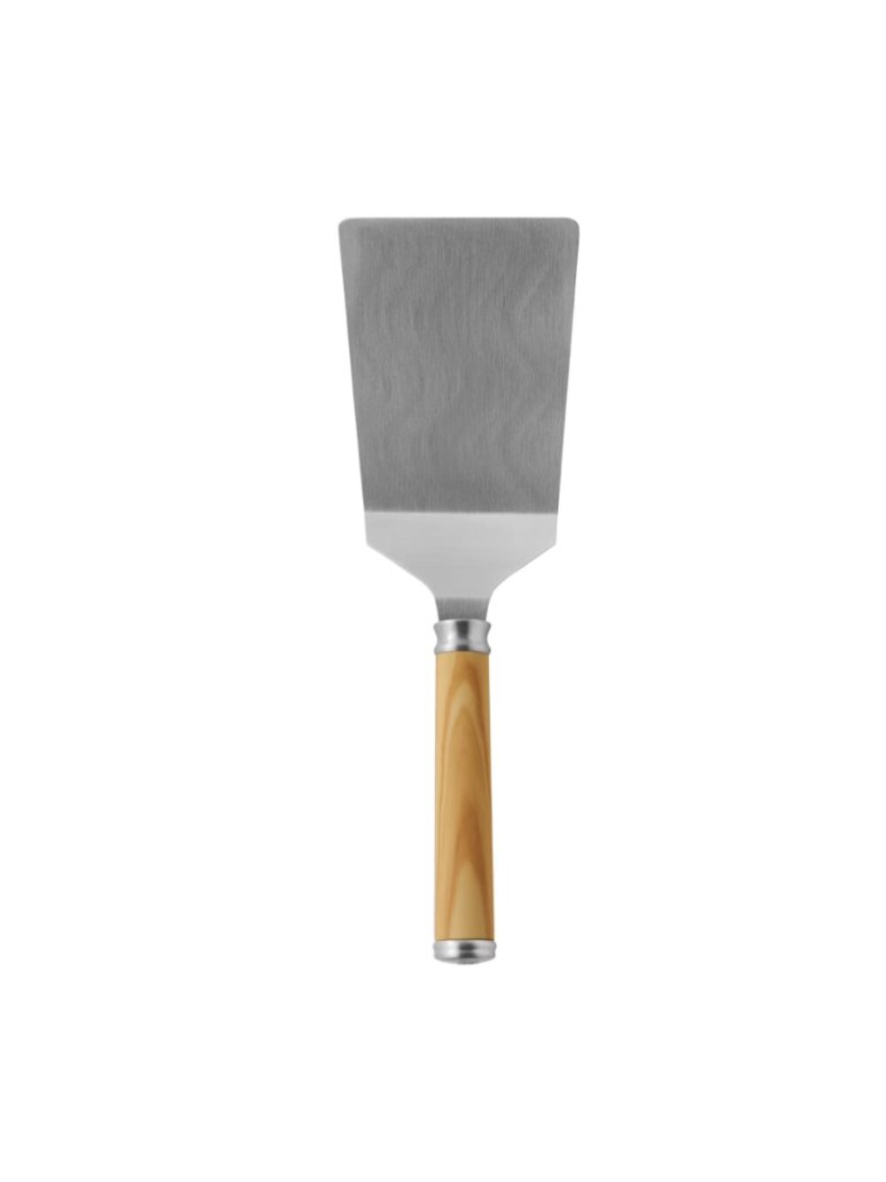 The Pioneer Woman Brown Olivewood Kitchen Utensil Stainless Steel Jumbo Turner
